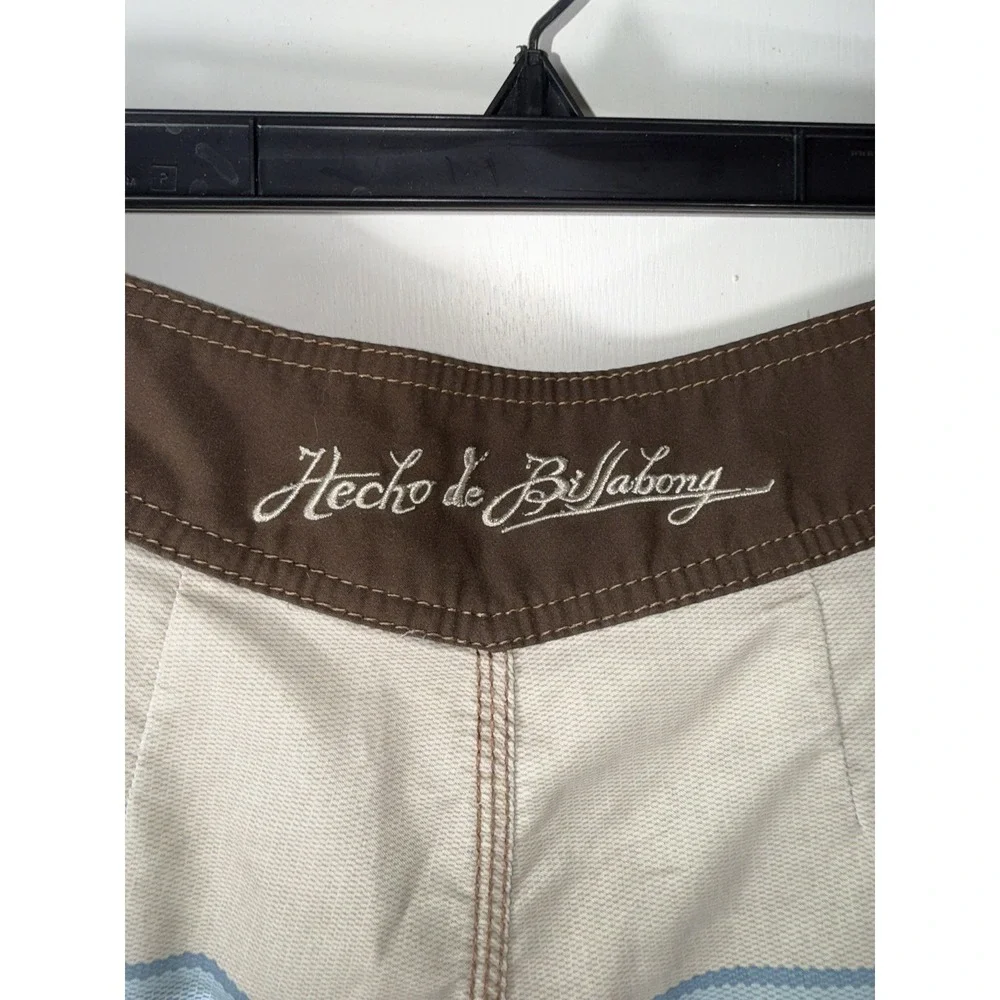 Hecho De Billabong Mens Drawstring Board Shorts Sz. 30 /Beige/Mexico Theme